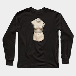 Classical Art Female Nude Body Sculpture Long Sleeve T-Shirt